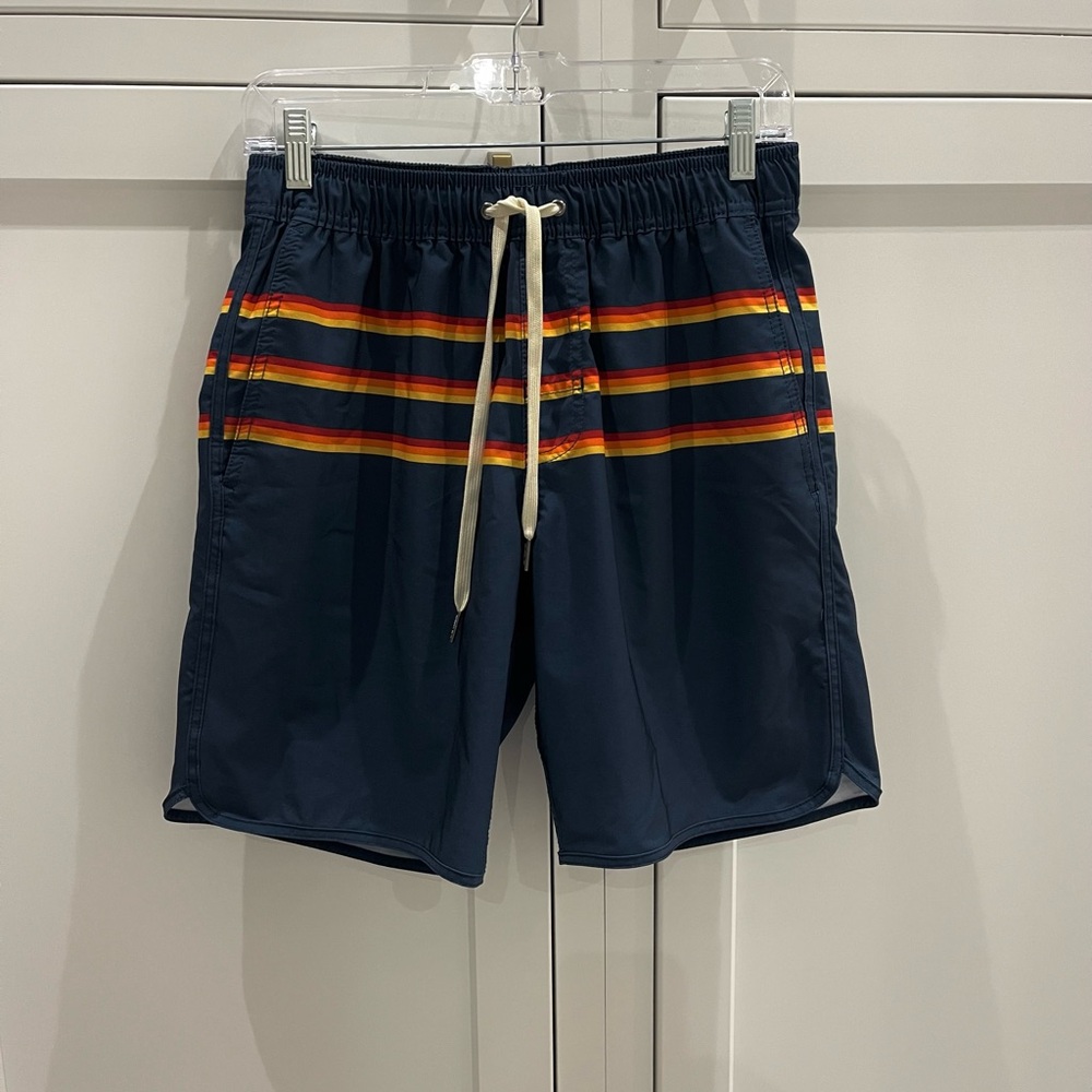 Fair Harbor Anchor Mens BreezeKnit Liner Anti Chafe Performance Swim Trunk Sz S